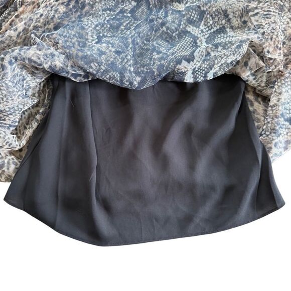 ALLSAINTS Perri Noche Tulle Top Blouse Animal Print 2 - Picture 8 of 9